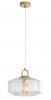 CLARISE CLEAR Geometric Glass Pendant
